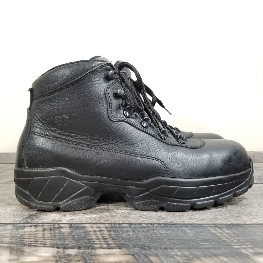 Red Wing Mens 9 Steel Toe Waterproof Leather Boots
